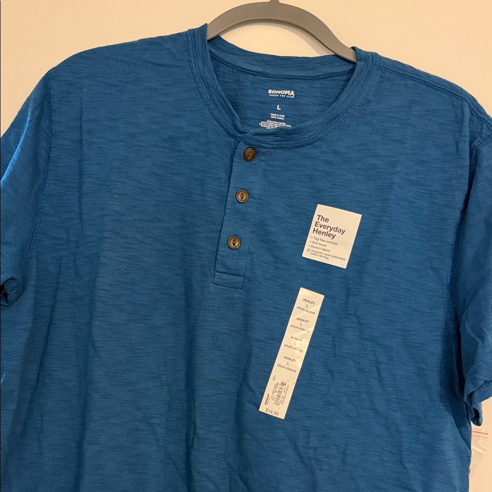 Sonoma Everyday Henley - Blue